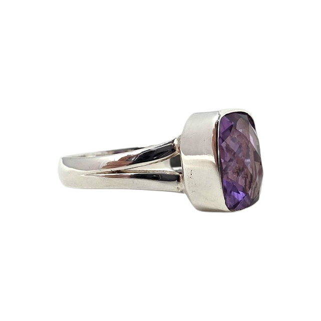 BAGUE EN ARGENT AVEC PIERRE ALEXANDRITE