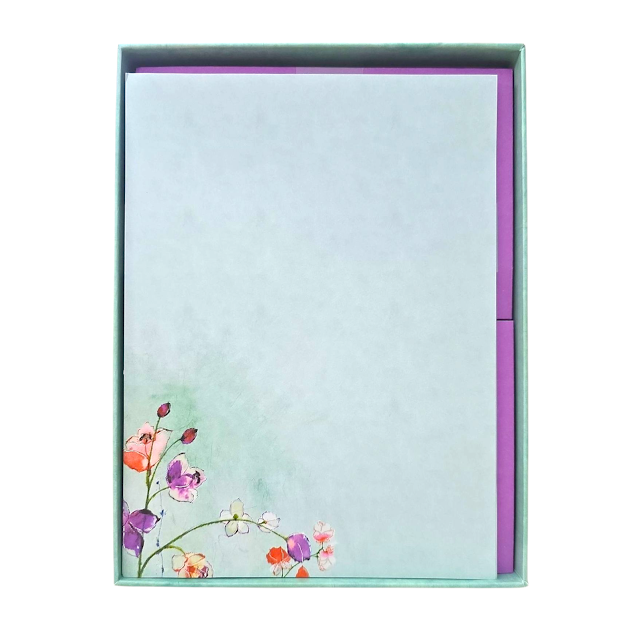 PAPIER A LETTRE - FLEURS OU PAPILLONS