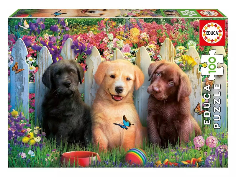 Casse-tête 3 chiots – Mignon, ludique et parfait pour les jeunes passionné·e·s de puzzles | Educa