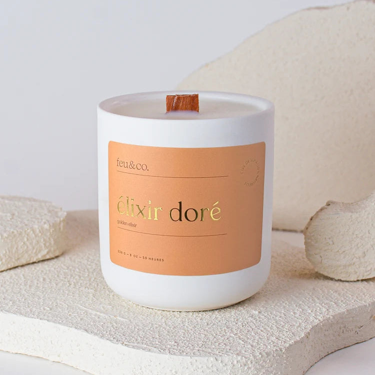 Bougie de soya Élixir doré - Feu & co