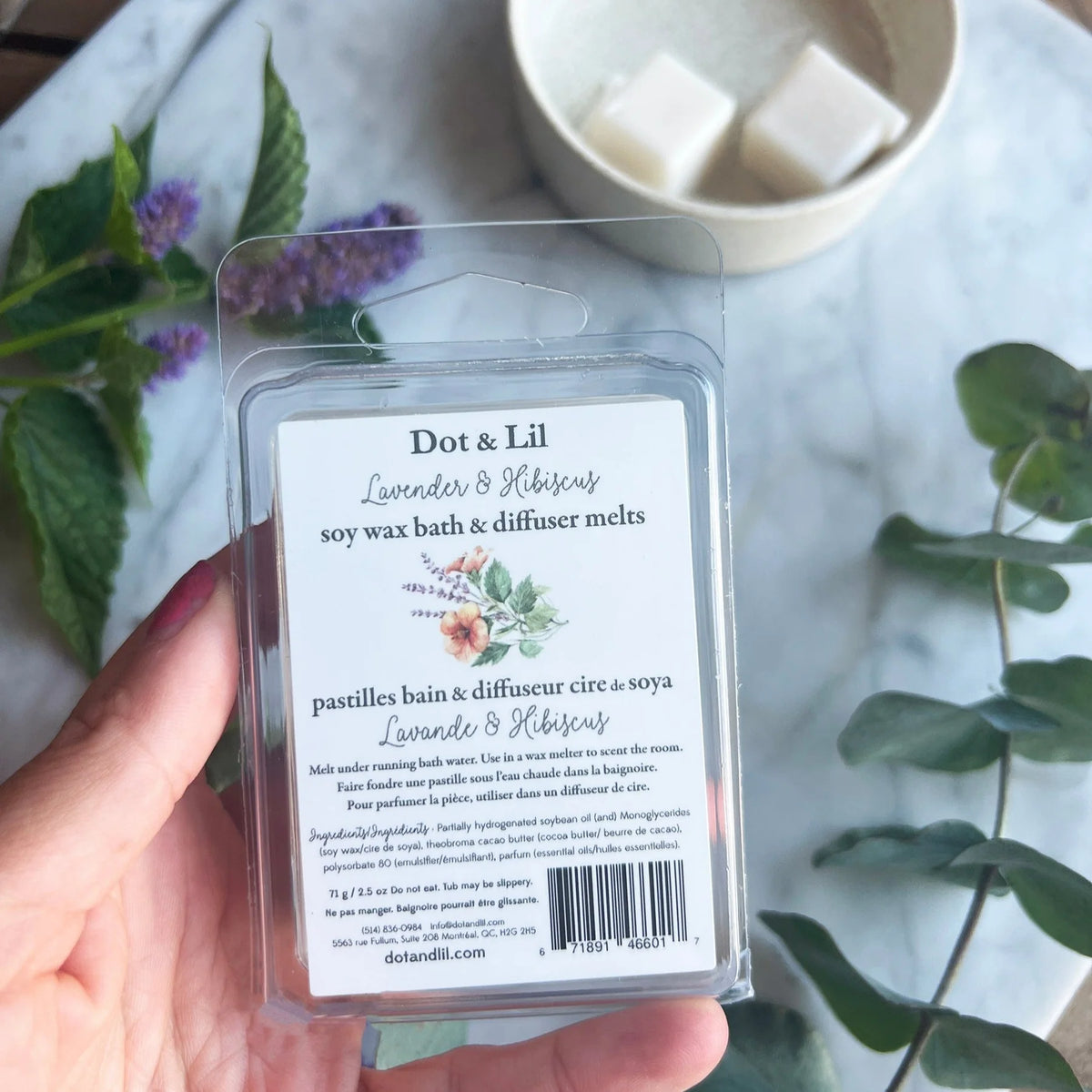 PASTILLES BAIN ET DIFFISEUR LAVANDE & HIBISCUS