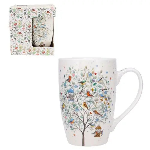 TASSE EN PORCELAINE TENDRE – OISEAUX (445 ML)