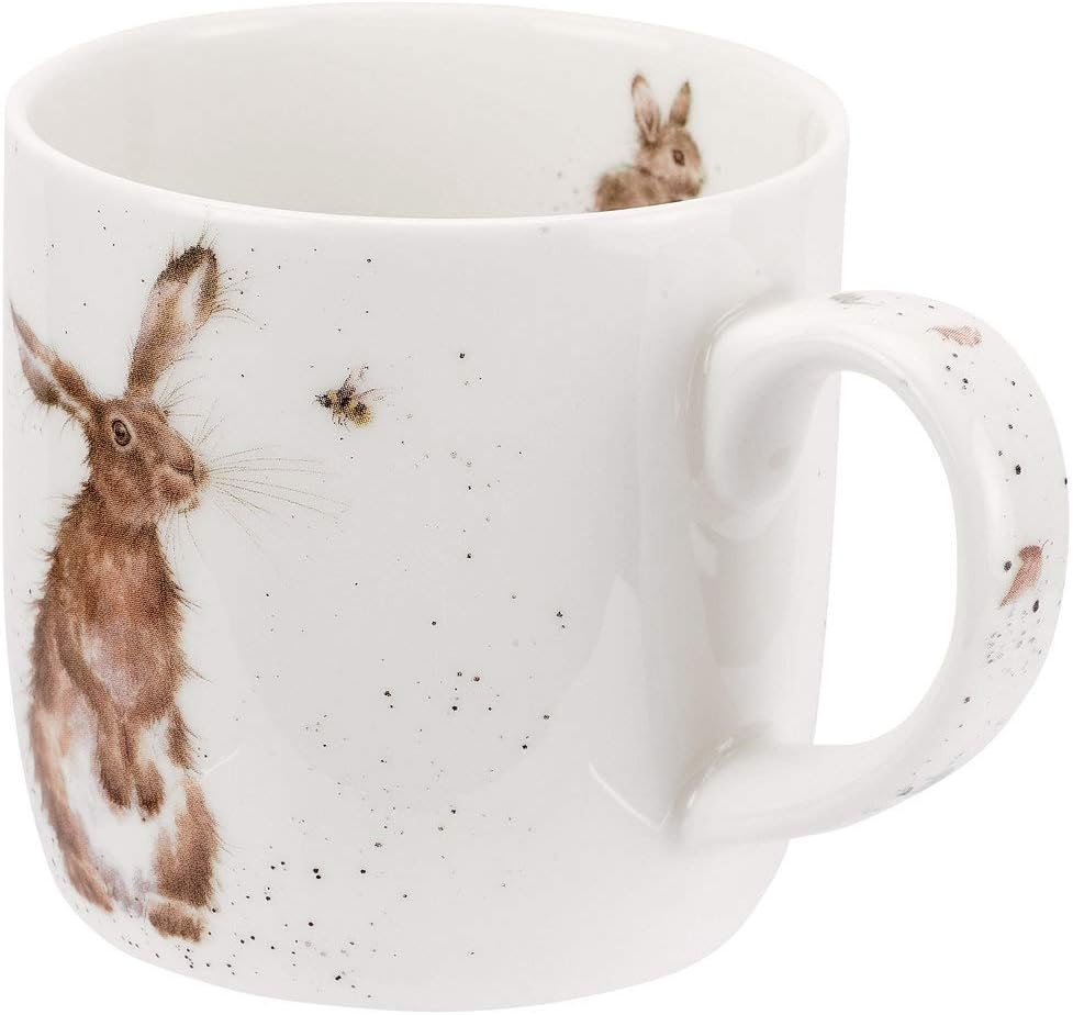 TASSE EN PORCELAINE LIÈVRE ET ABEILLE