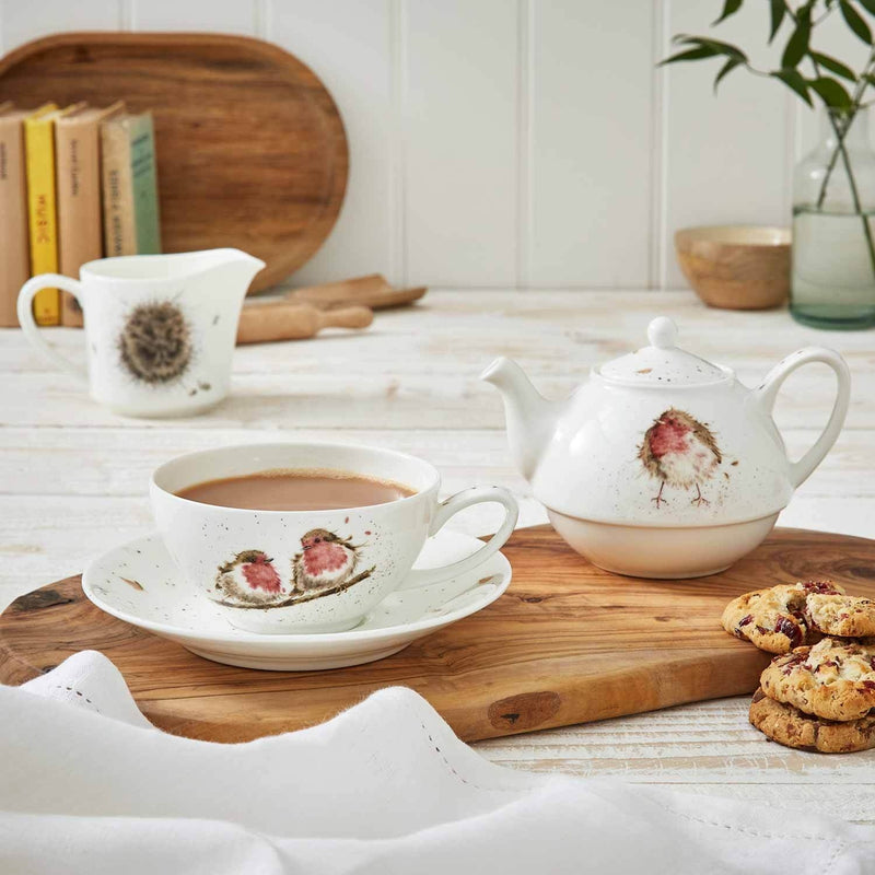 TASSE ET SOUCOUPE À THÉ  AVEC OISEAUX – WRENDALE DESIGNS