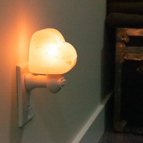 VEILLEUSE COEUR EN SEL D'HIMALAYA