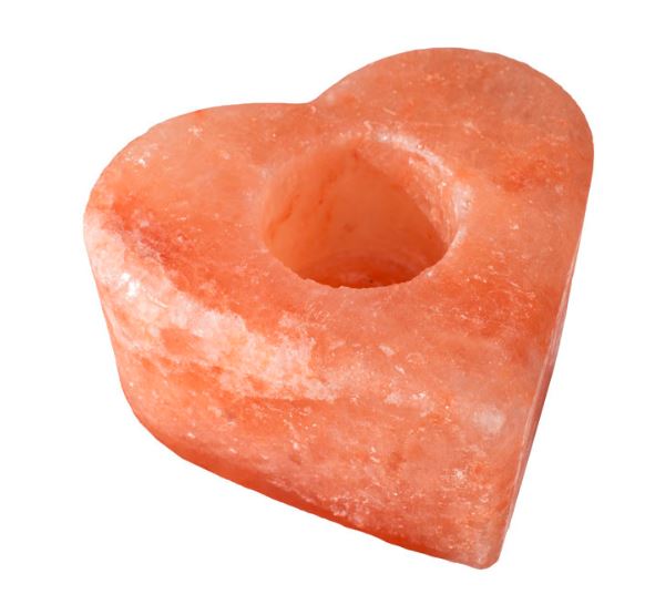 CHANDELIER COEUR EN SEL D'HIMALAYA