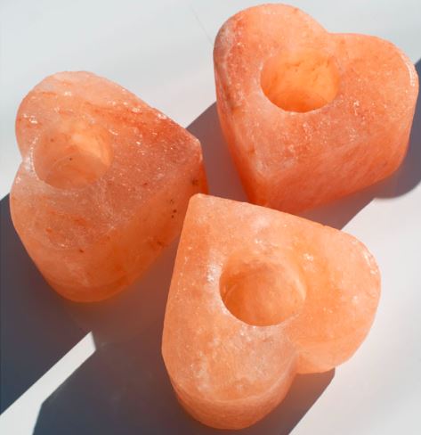 CHANDELIER COEUR EN SEL D'HIMALAYA