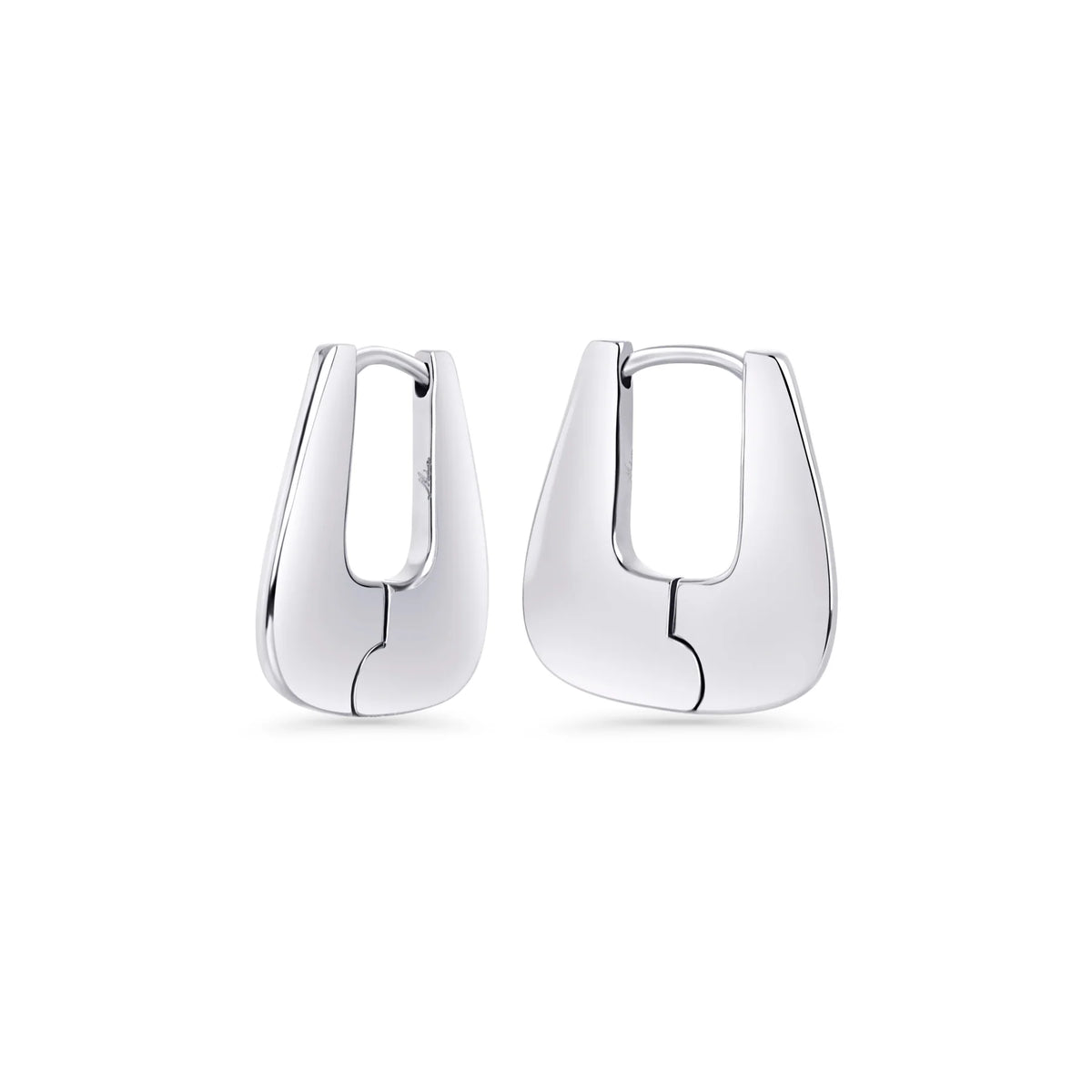 BOUCLES D'OREILLES PLATES EN TRIANGLE ACIER INOXYDABLE KATIA | MIA BIJOUX