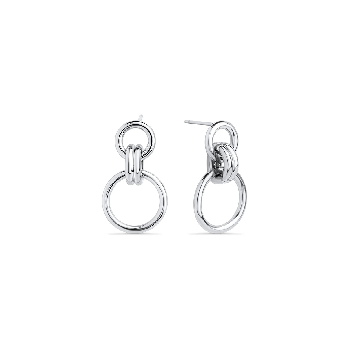 BOUCLES D'OREILLES PENDANTES ACIER INOXYDABLE KHLOE | MIA BIJOUX