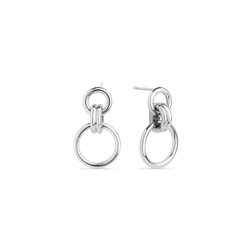 BOUCLES D'OREILLES PENDANTES ACIER INOXYDABLE KHLOE | MIA BIJOUX