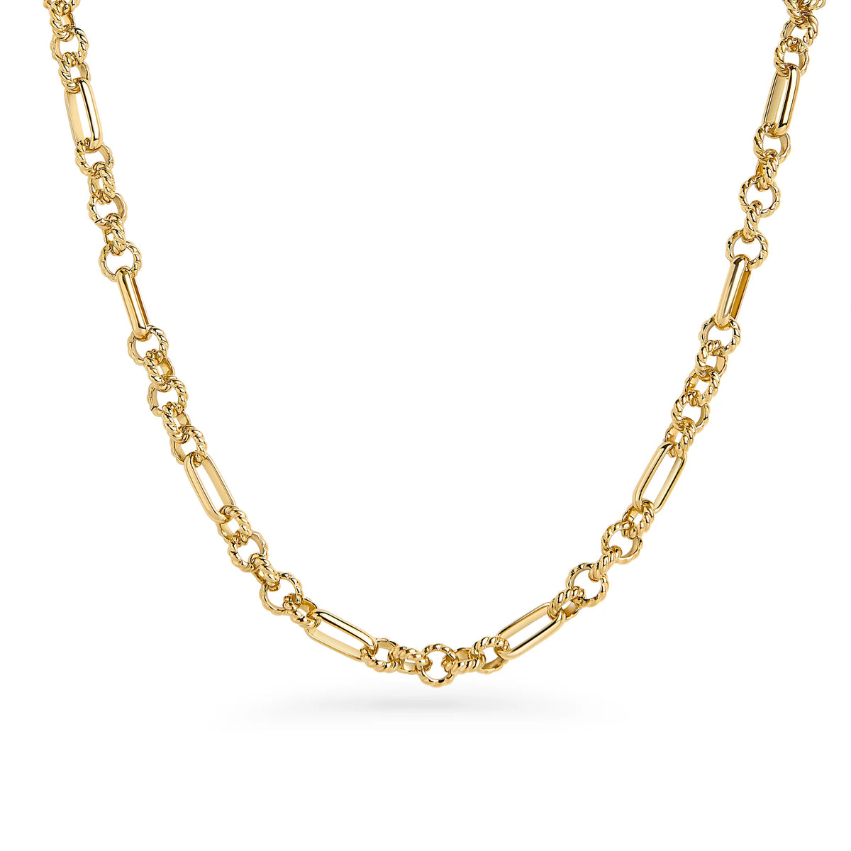 COLLIER A MAILLONS EN ACIER INOXYDABLE DORÉ OLIVIA