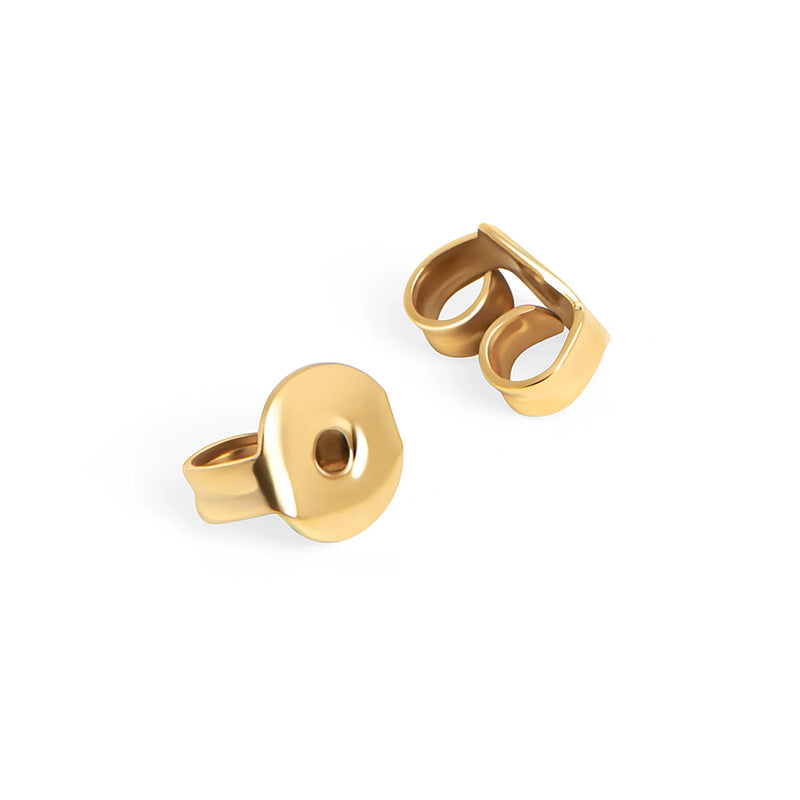 BOUCLES D'OREILLES MARTELEES OVALES ACIER INOXYDABLE DORÉ | MIA BIJOUX