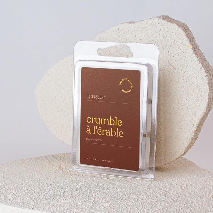 CUBES DE CIRE CRUMBLE À L'ÉRABLE - FEU & CO