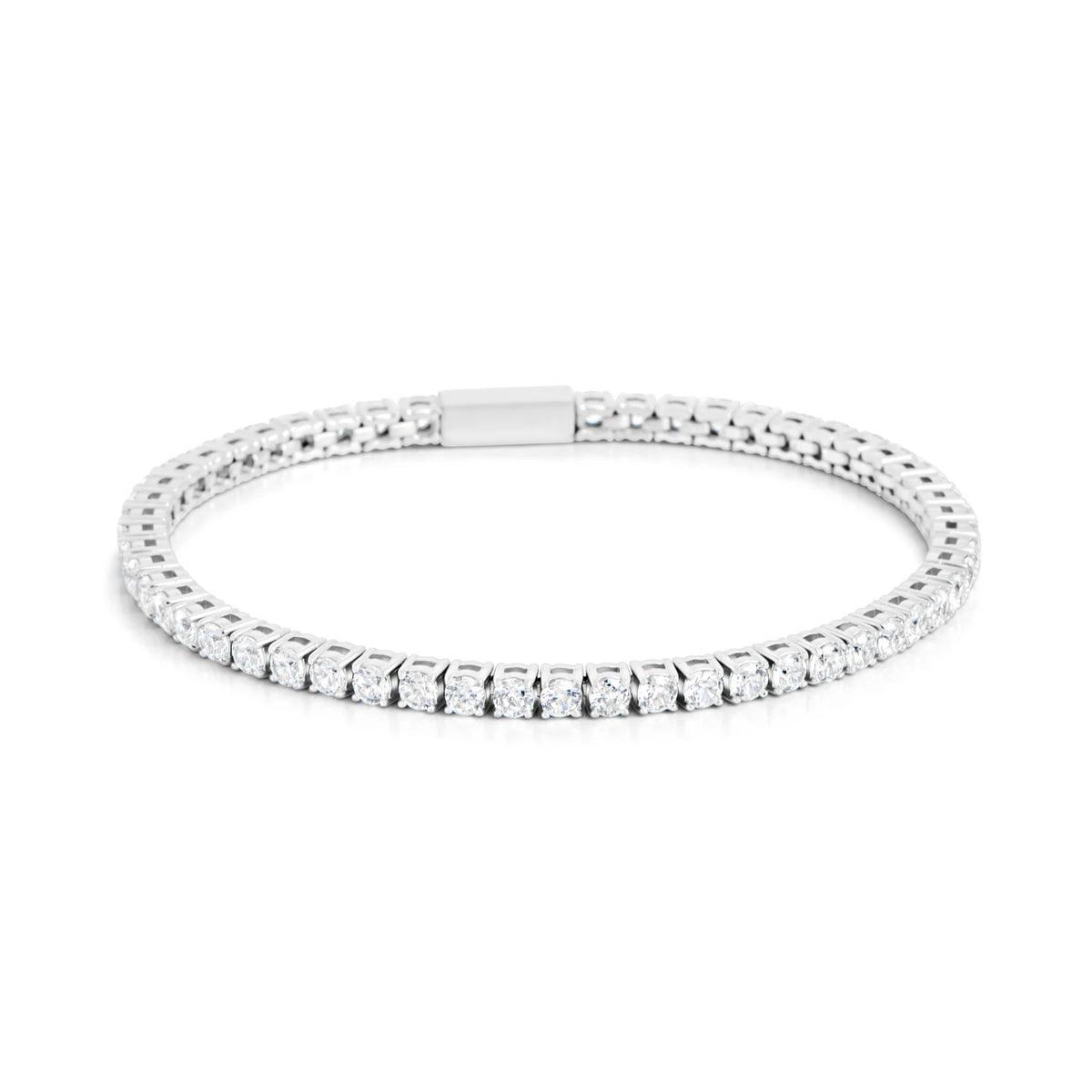 BRACELET EN ACIER INOXYDABLE AVEC ZIRCONS GRACE  | MIA BIJOUX