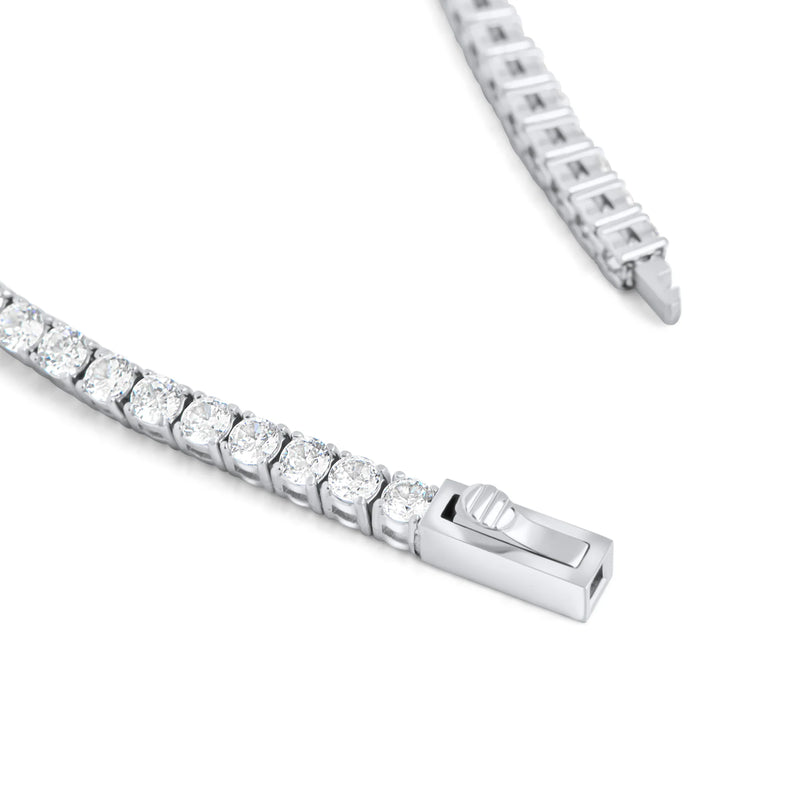 BRACELET EN ACIER INOXYDABLE AVEC ZIRCONS GRACE  | MIA BIJOUX - FERMOIR