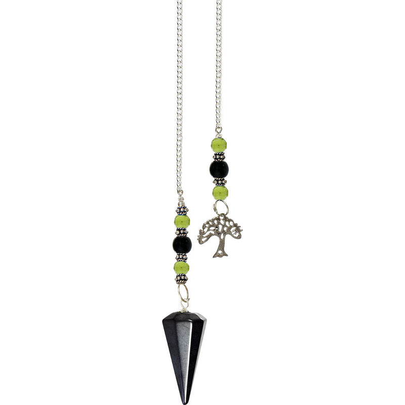 Pendule en hématite avec arbre de vie – Équilibrant, protecteur et harmonisant