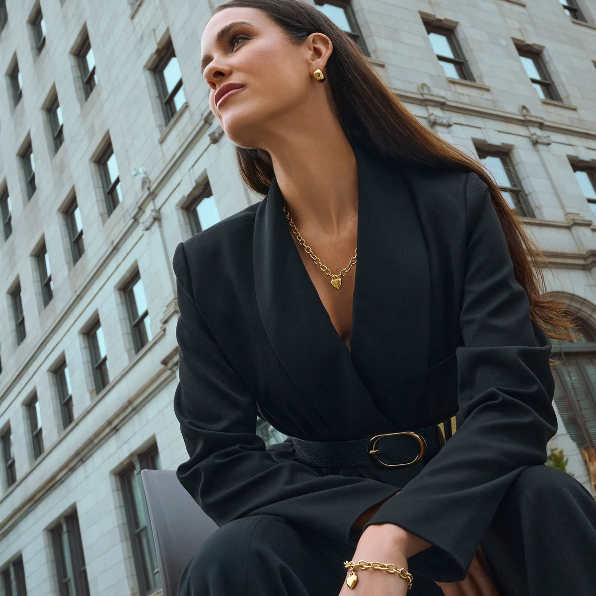 BOUCLES D'OREILLES LARGES ACIER INOXYDABLE OLEN - MIA BIJOUX