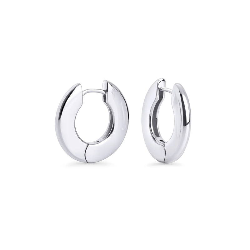 BOUCLES D'OREILLES ANNEAUX EN ACIER INOXYDABLE MIA BIJOUX