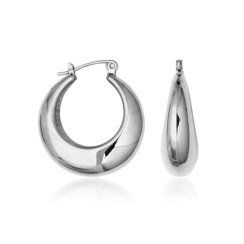 BOUCLES D'OREILLES CREOLES EN ACIER INOXYDABLE | STEELX