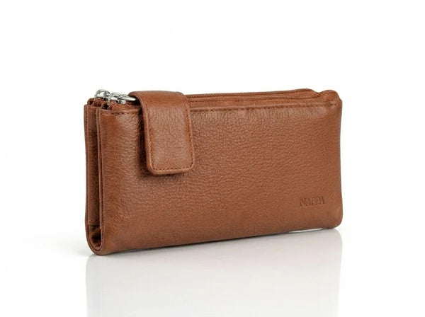 PORTEFEUILLE EN CUIR CHARLOTTE – NAPPA – 13 EMPLACEMENTS POUR CARTES