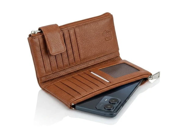 PORTEFEUILLE EN CUIR CHARLOTTE – NAPPA – 13 EMPLACEMENTS POUR CARTES