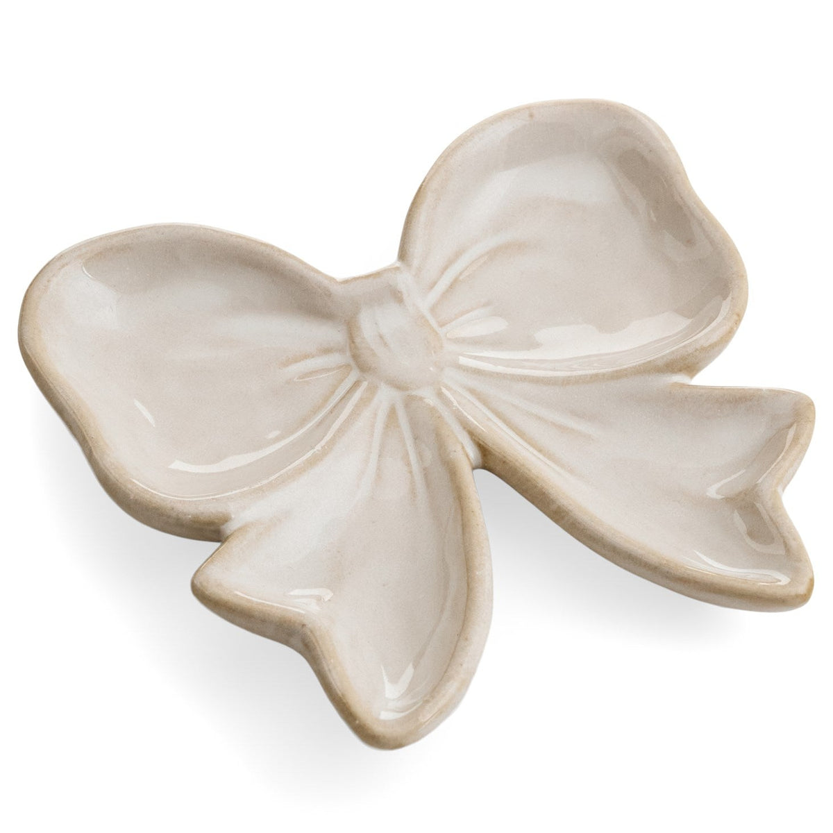 Assiette décorative en forme de boucle au fini délicat