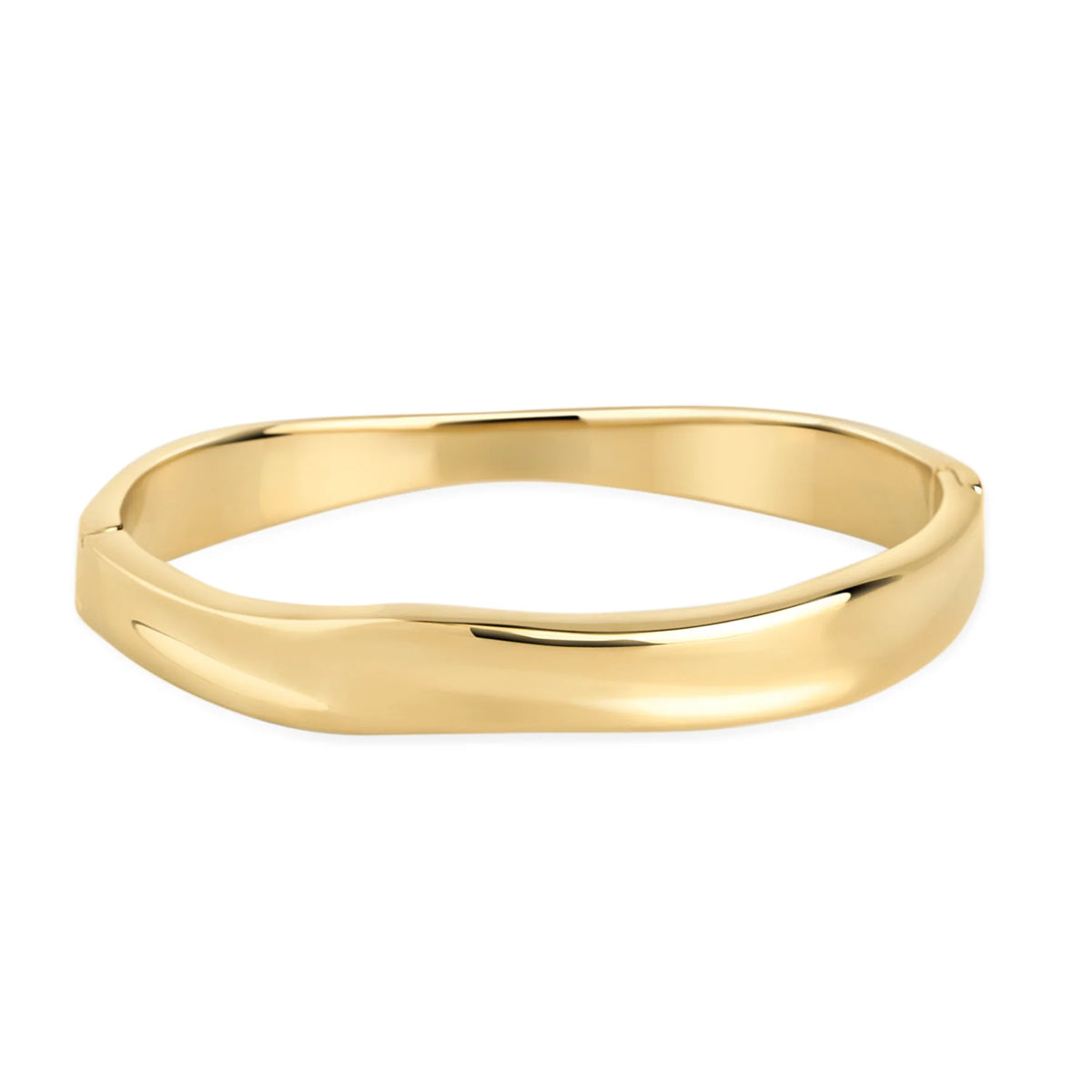 BRACELET RIGIDE IMARA ACIER INOXYDABLE OR - MIA BIJOUX