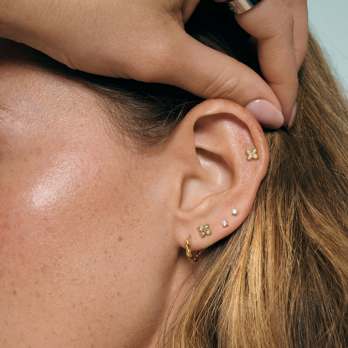 BOUCLES D'OREILLES FIONA ACIER INOXYDABLE - MIA BIJOUX