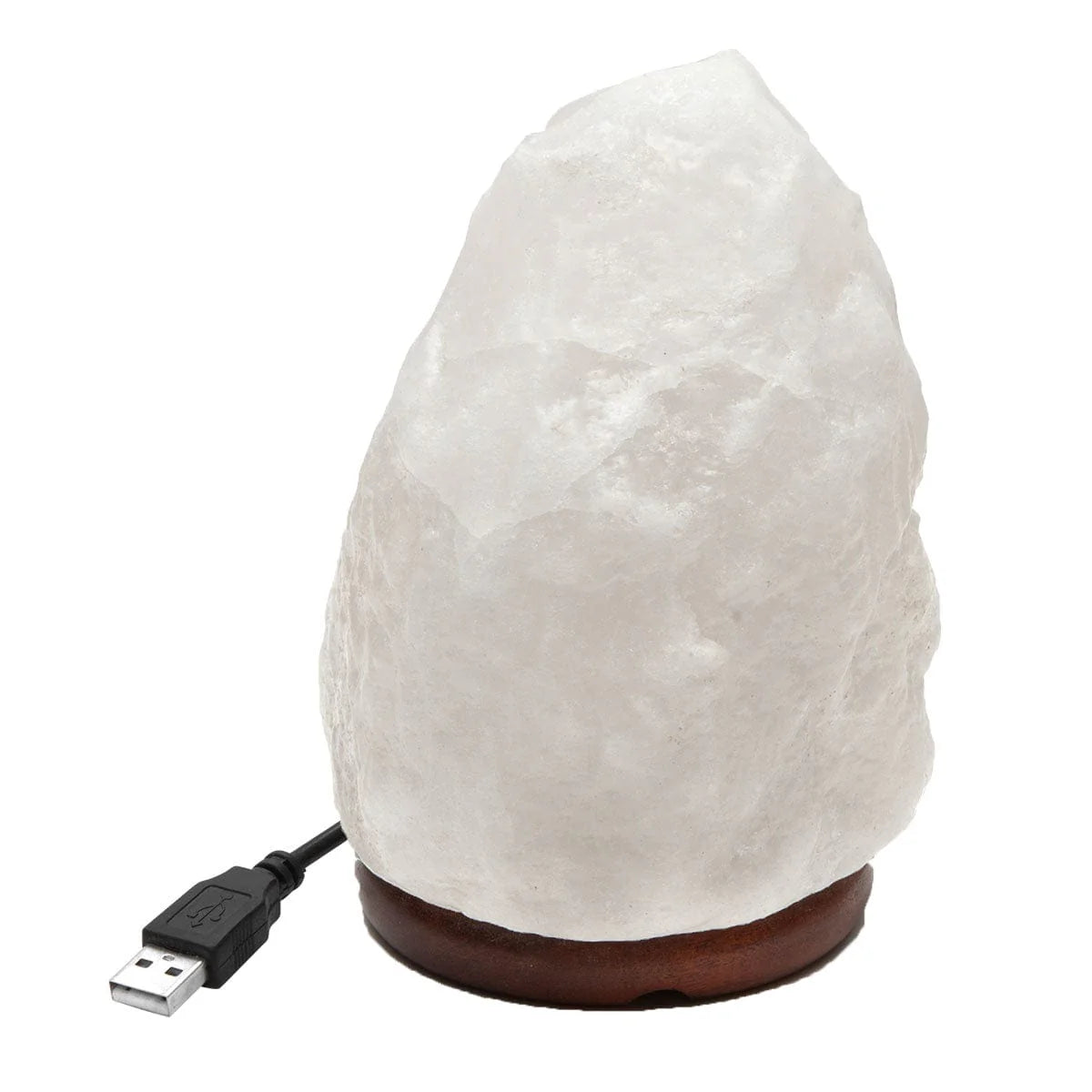 LAMPE DE SEL BLANC DE L’HIMALAYA AVEC PORT USB