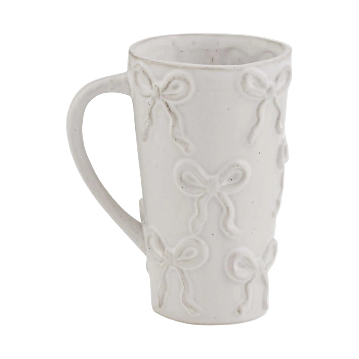 Tasse élégante en céramique avec motifs de boucles en relief