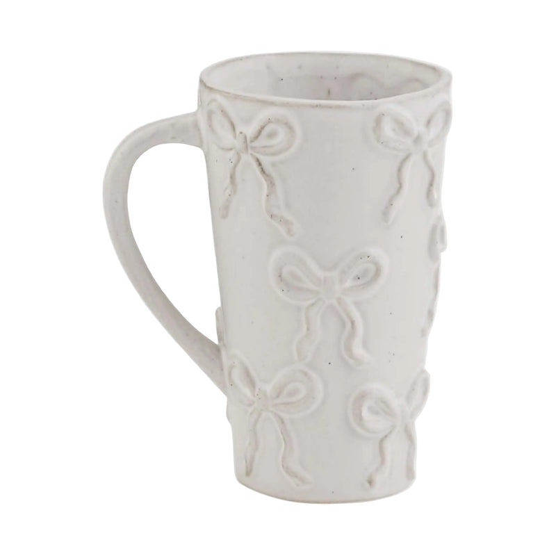 Tasse élégante en céramique avec motifs de boucles en relief