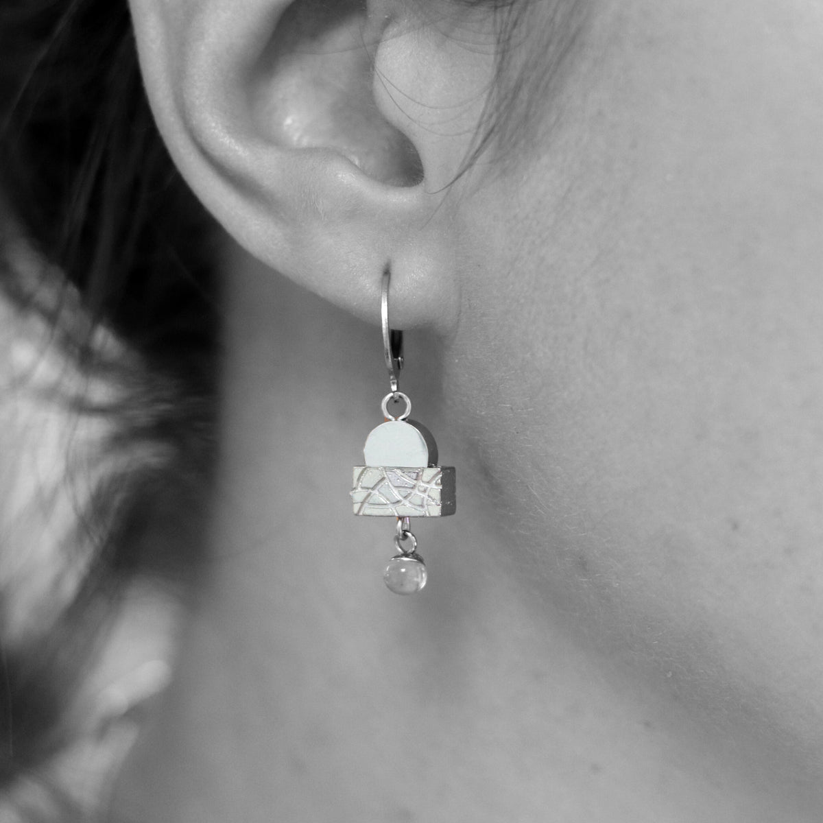 BOUCLES D'OREILLES DORE SUNSET BIJOUX CRE-ART