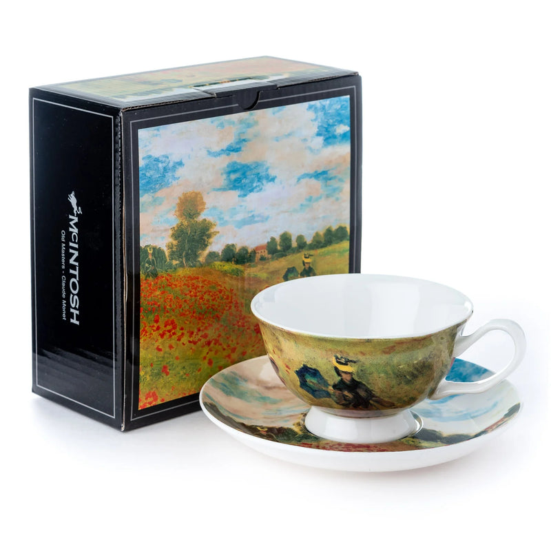 TASSE ET SOUCOUPE COQUELICOTS MONET - MCINTOSH