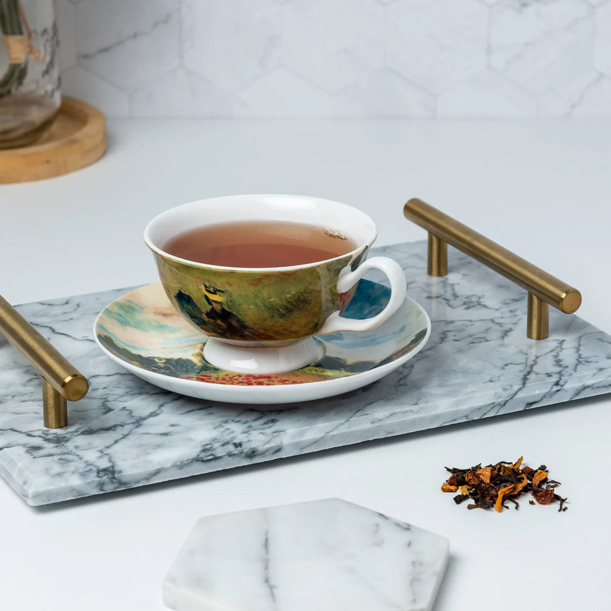 TASSE ET SOUCOUPE COQUELICOTS MONET - MCINTOSH