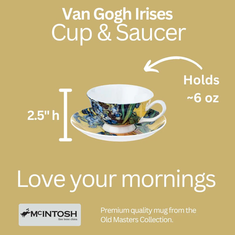 TASSE ET SOUCOUPE IRIS VAN GOGH | MCINTOSH