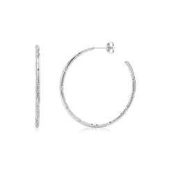BOUCLES D’OREILLES ANNEAUX FACETTÉS