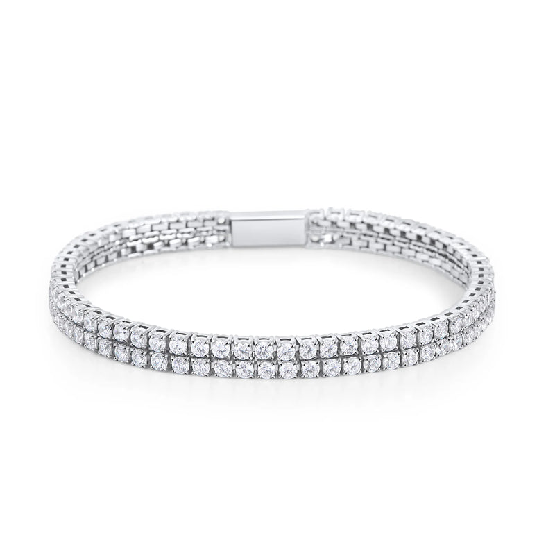 BRACELET GRACE II PIERRES ET ACIER INOXYDABLE - MIA BIJOUX