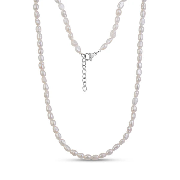 COLLIER DE PERLES D'EAU DOUCE - ARZ STEEL