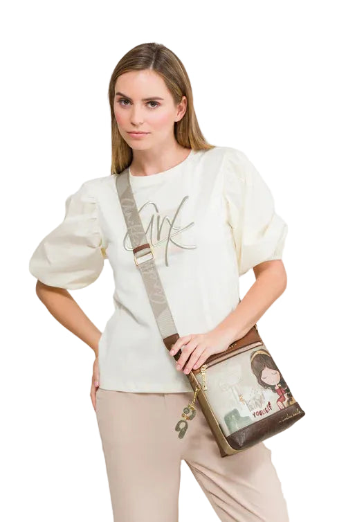 Sac bandoulière inspiré de la Grèce antique au design artistique et élégant. - Anekke