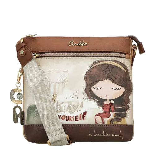 Sac bandoulière inspiré de la Grèce antique au design artistique et élégant. - Anekke