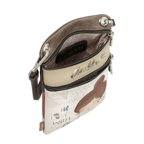 Mini sac bandoulière inspiré d’Hypatie avec design artistique et compact. - Anekke