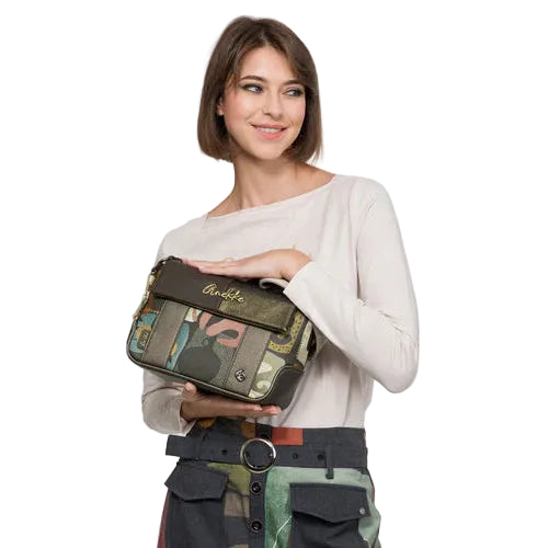 Sac à bandoulière imprimé avec rabat inspiré des amphores anciennes - Anekke