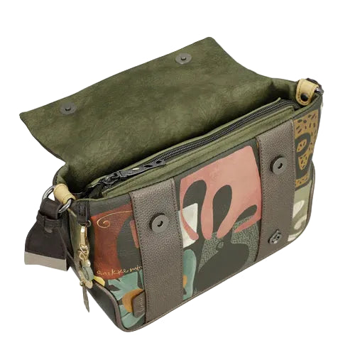 Sac à bandoulière imprimé avec rabat inspiré des amphores anciennes - Anekke