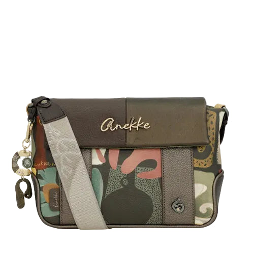 Sac à bandoulière imprimé avec rabat inspiré des amphores anciennes - Anekke