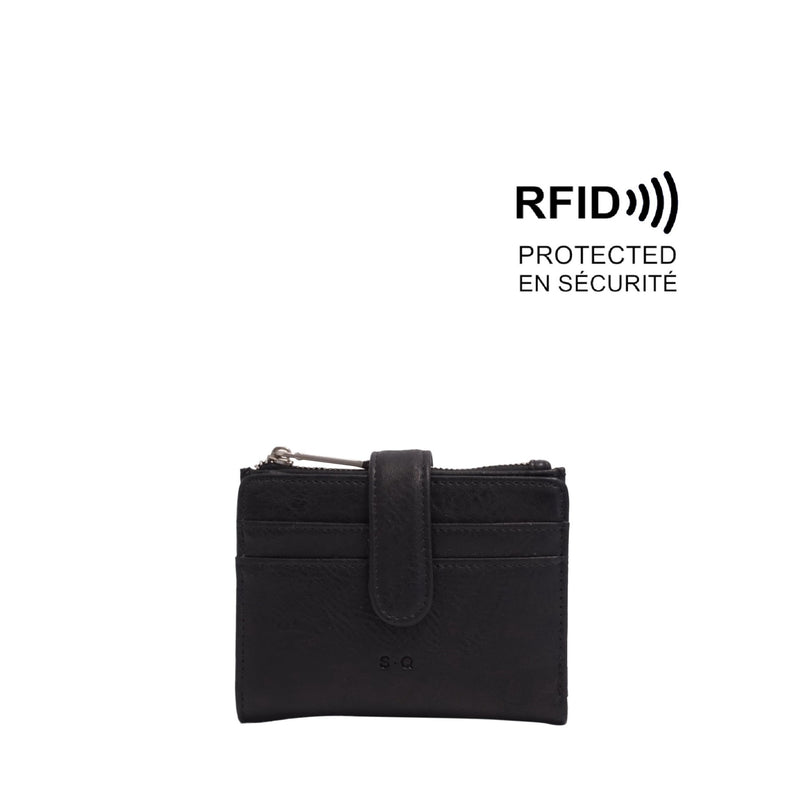 PORTEFEUILLE AIMEE NOIR - S•Q