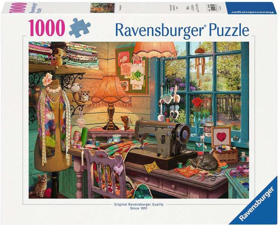 CASSE-TETE 1000 MORCEAUX LE HANGAR POUR LA COUTURE | RAVENSBURGER