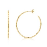 Boucles d’oreilles anneaux minces texturés en acier inoxydable - ARZ Steel