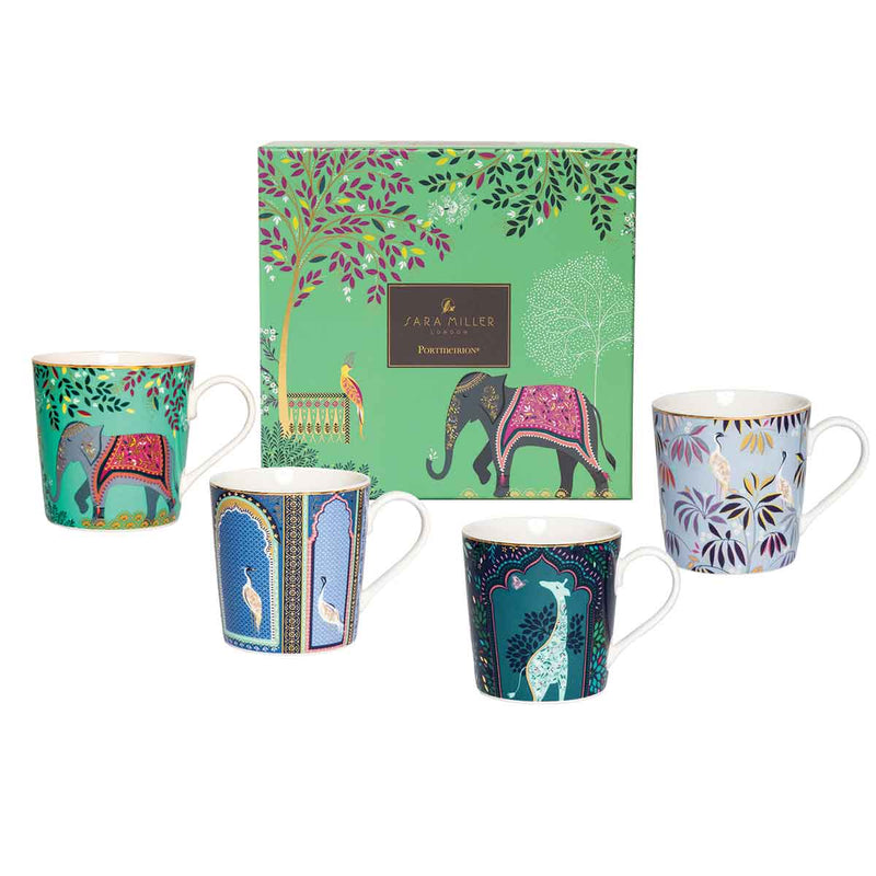 ENSEMBLE 4 TASSES INDE SARA MILLER | PORTMEIRION
