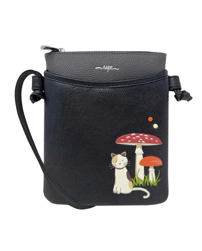 Mini sac à main Champignon noir ESPE – Ludique, créatif et végétalien
