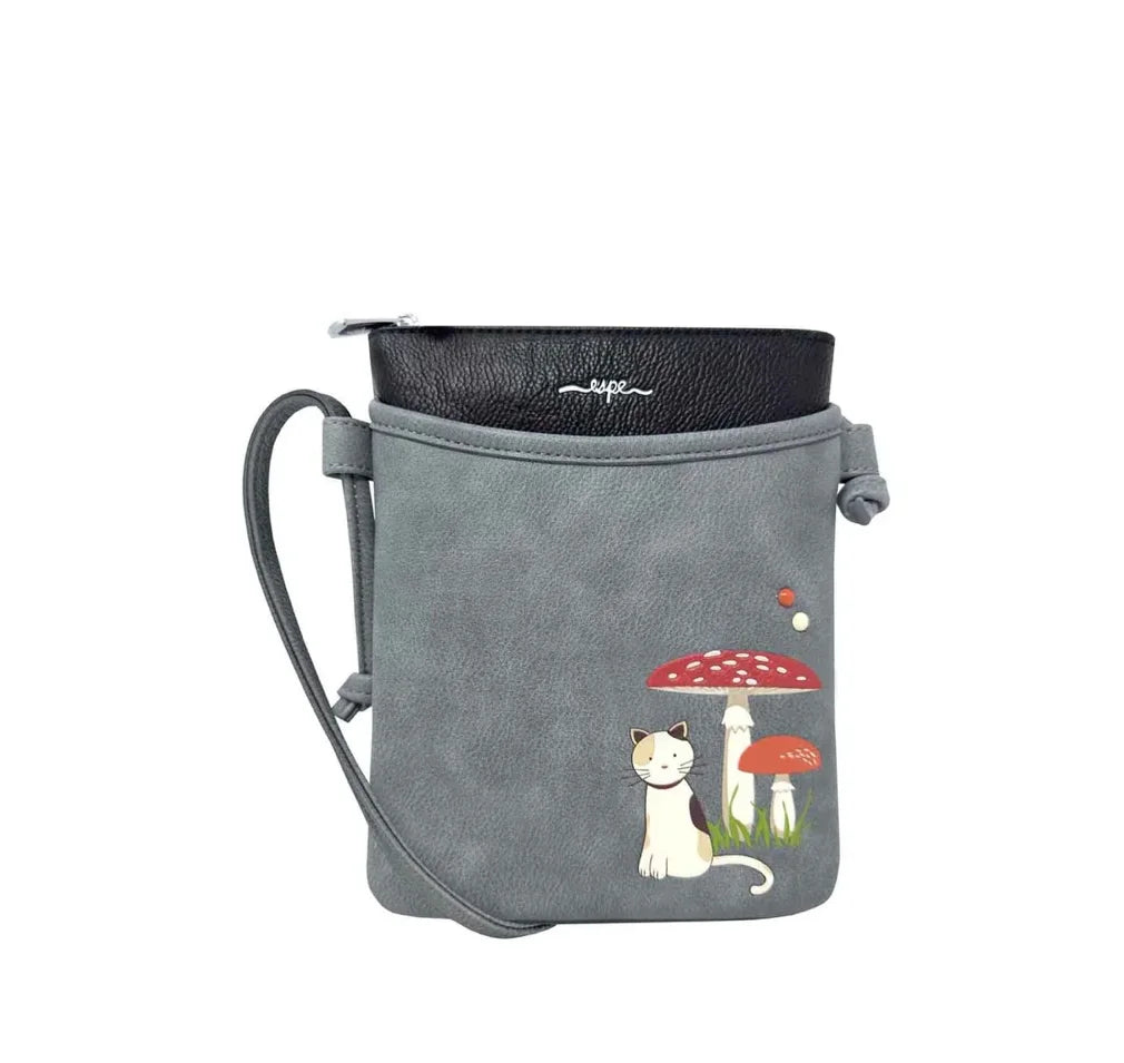 Mini sac à main Champignon gris ESPE – Ludique, créatif et végétalien
